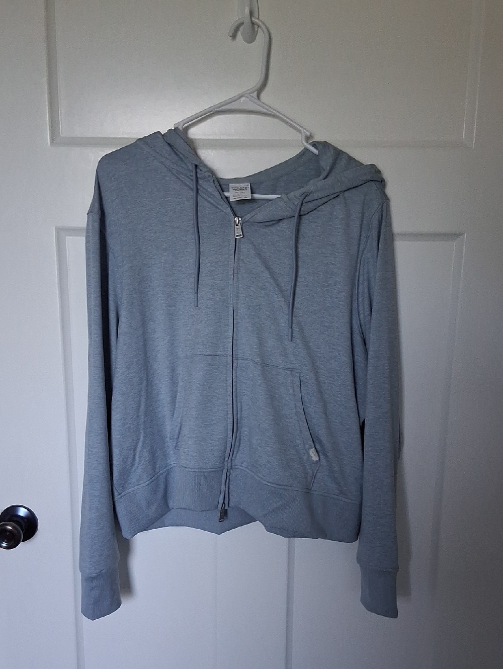 Women's Athletic Works Buttercore Blue Gray XXL Full-Zip Hoodie